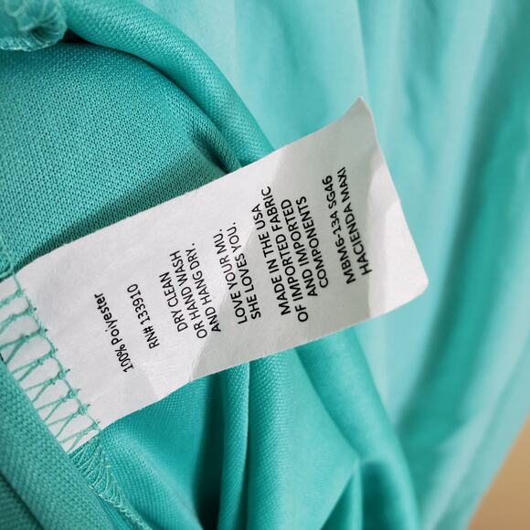 Show Me Your Mumu Hacienda Maxi Dress in Sea Glass Crisp Women's Size S - Picture 8 of 9